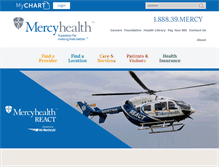 Tablet Screenshot of mercyhealthsystem.org